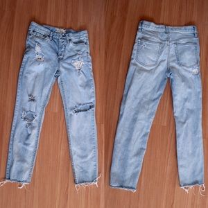 Free People destroyed jeans size 26